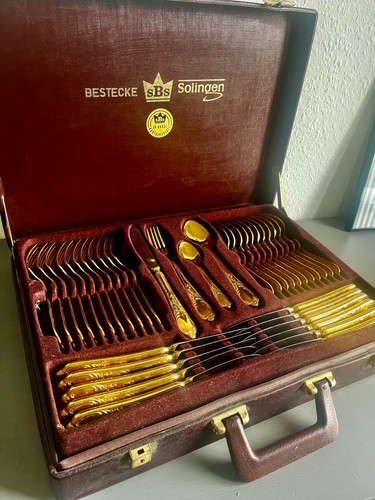 Goldbesteck sbs solingen - goldbesteck,