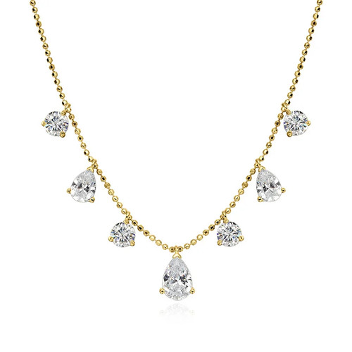 Charm halskette birne - charm-halskette, 5,1