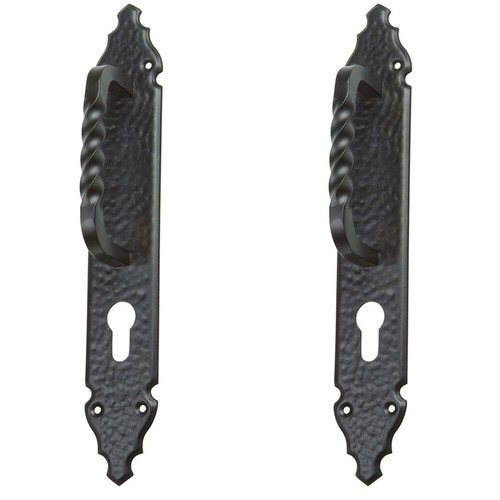 2er set schwarz schmiedeeisen - set,