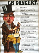 L&R CONCERT & CHICK COREA 1978 - orig. Concert Poster - Plakat  A1 KIESER Art.6