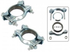 Vw Käfer Karmann Kübel Satz Klemmen Dichtung für Endrohr Auspuff Schellen 1001