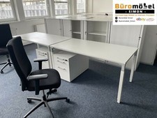 Steelcase manuell Höhenverstellbarer Schreibtisch Weiß