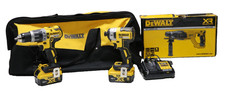 Dewalt 3er 18Volt Set,Akkuschrauber+Schlagschrauber+2x5Ah Akku+Bohrhammer+Tasche