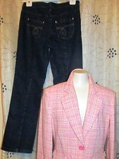  Bodyform-Push-up-Jeans mit  Bauch-weg-Funktion ca.Gr.40 und Blazer 