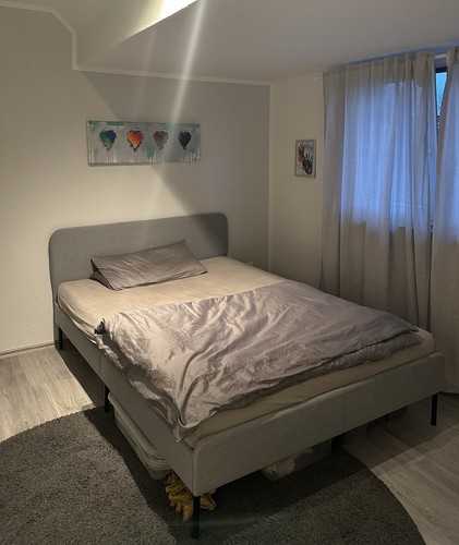 Ikea slattum bett - slattum, hellgrau