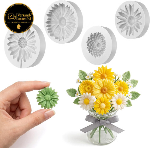 Silikonformen blumen set für - set,