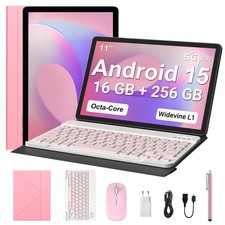 WIFI Tablet 11.0 Zoll Android 15 mit 16GB RAM 256GB ROM Bluetooth Dual Camera PC