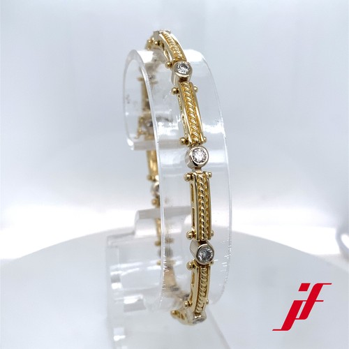 Armband 585 gelb weißgold - armband, 585/-gelb-