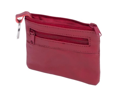 Leder schlüsseletui rot - leder,