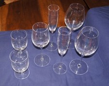 7 x Luxus Kristall Gläser Riedel Sommelier Sekt Rot Weiß Wein Wasser Top wie neu