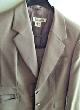 ESCADA Magaretha Ley Schurwolle Kostüm mit Rock True Vintage 80er Jahre Größe 38