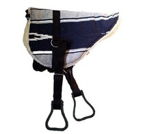 Bareback pad navajo navy - bareback, navy/grau