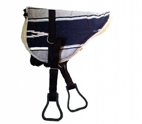 Bareback pad navajo navy - bareback,