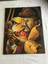 Ministeck Stickit 41202 Seemann, fertig gesteckt, 53x66cm, 8.350 Steine, Vintage