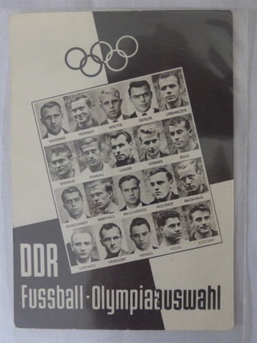 Alte fußball olympia ddr - ak,