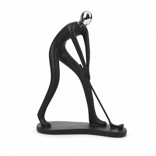 Skulptur mit chromkopf - skulptur,