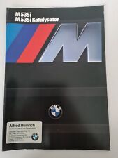 BMW M535i M535i Kat. - E28 - Prospekt / Katalog / Broschüre - 01/1986 (AU1880)