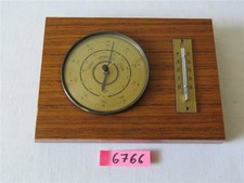 Alte DDR Forster Wetterstation Barometer mit Thermometer von 1975