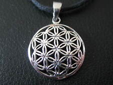 kleine Blume des Lebens 925 er Silber Ketten Anhänger  / x217