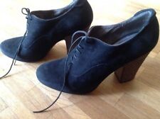 Kult: Tamaris Schnür Pumps, Hochfront,  Gr. 39, schwarz, bequemer hoher  Absatz