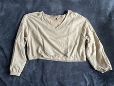 Oceans Apart Cropped Pulli XXL Beige Beige Langarm Pullover