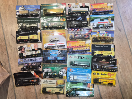 Sammlung stück bier - 25, lkws