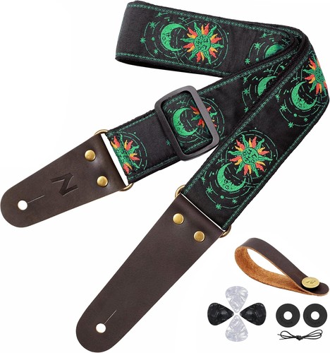 Rindsleder gitarrengurt mit - gitarrengurt,