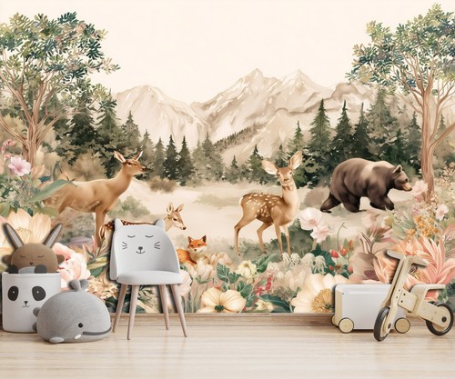 Fototapete kinderzimmer tiere - fototapete,