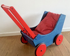 HABA Puppenwagen Holz mit Bettgarnitur Puppen Wagen Puppenzubehör TOP