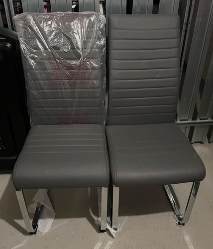 2er set esszimmerstühle grau - set,