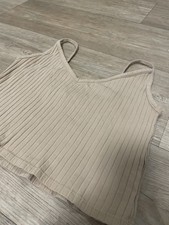 Bauchfreies Rippstick Top