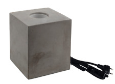 LUXULA Tischleuchte Nachttischlampe Stein Optik E27 LED Tischlampe Kabelgebunden