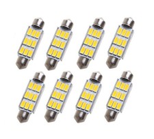 4X  Weiß 9 LED 41mm Soffitte 5630 SMD Soffitte Innra Lampe DC 12V 3W