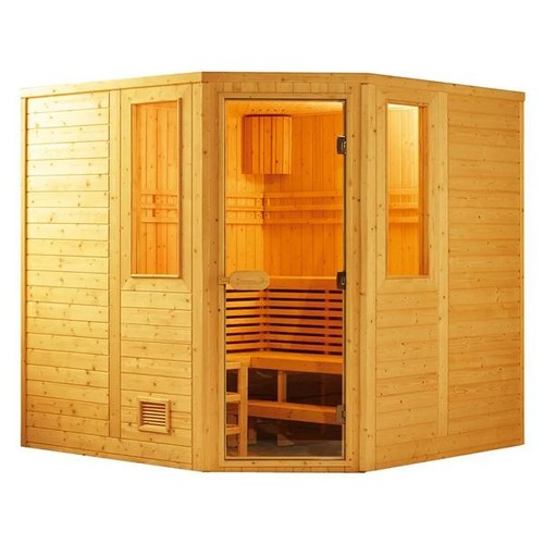 Traditionelle sauna mit - traditionelle,