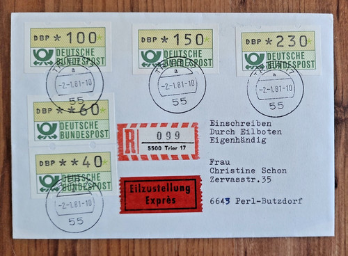 Brd brief einschreiben mit - brd,
