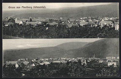 Ansichtskarte maulburg - ansichtskarte,