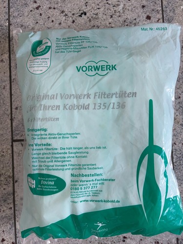 Original vorwerk filtertüten - original,