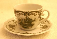 Seltmann Weiden Porzellan Barock Rheingau 1 Kaffeetasse mit Untere 1 Stück gebr
