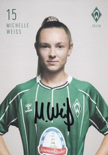 Autogrammkarte Michelle Weiss
