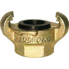 Lüdecke Klauen-Kupplung DIN 3489 G 3/4" IG Temperguss SW32 Druckluft 10bar