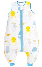 Chilsuessy Baby Schlafsack Sommer mit Füßen 0.5 Tog 100% Baumwolle Kinder Sommer