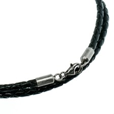 Lederband 925 silber - 925,