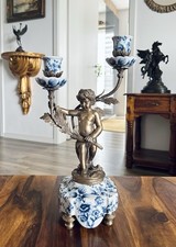 Kerzenleuchter Engel Porzellan