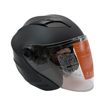 VINZ Calobra Jethelm mit Sonnenblende und Visier | Roller Helm Motorradhelm 