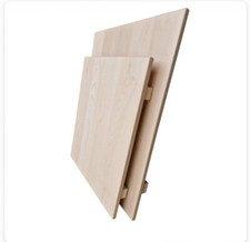 Tafelbrett Teigbrett aus massivem verdampftem Buchenholz mit Rand