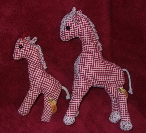 Steiff giraffe rot weiß - steiff,
