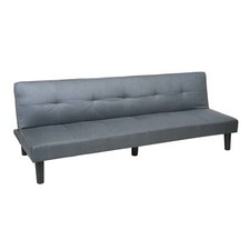 3er-Sofa HWC-G11, Couch Schlafsofa Gästebett Klappsofa, Schlaffunktion 195cm