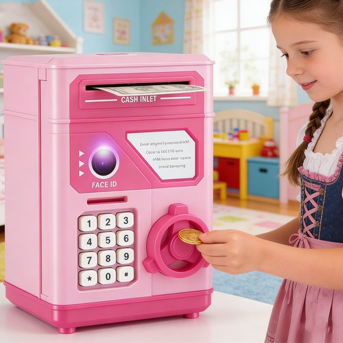 Digitaler geldautomat spardose - digitaler,