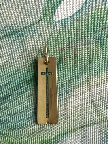 Kreuz anhänger gelbgold 585 - anhänger,