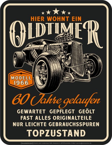 Geburtstag schild oldtimer - 60.geburtstag-schild,